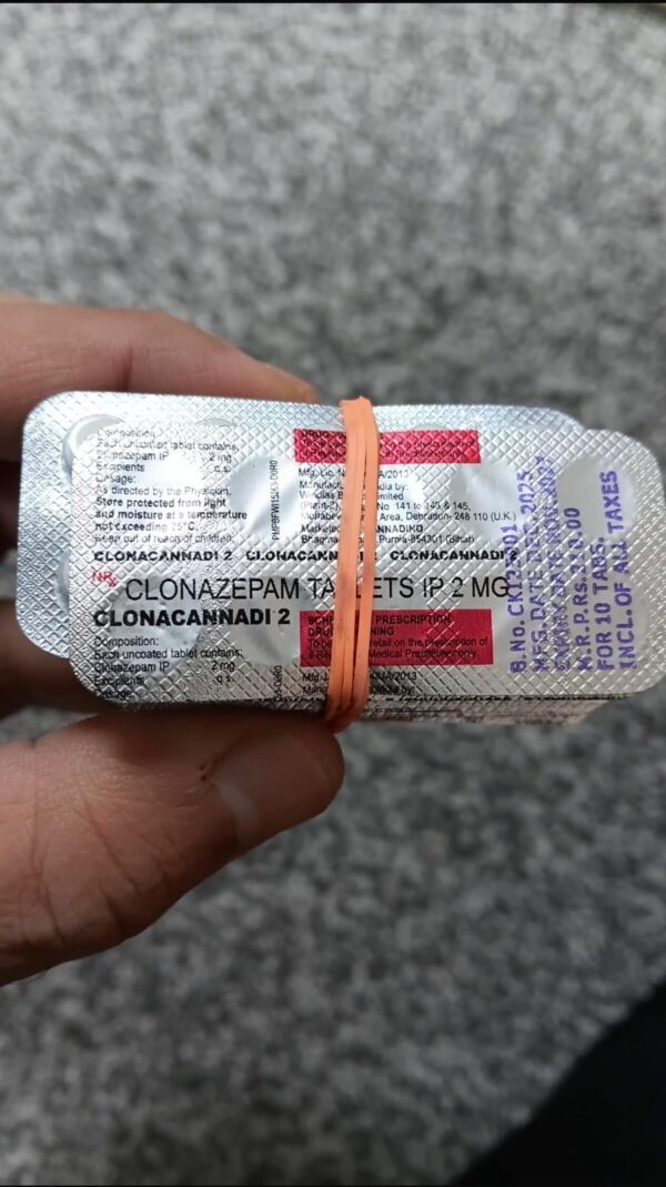 Clonazepam Tablets I.P. 2 mg (CLONACANNADI 2)